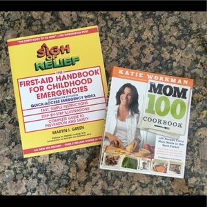 2 Books For Moms - First Aid & Cookbook ⛑